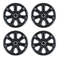 thumbnail image 1 of WOLFSTORM 15" Wheel Covers & Hub Caps ABS Black Lacquer, 4 Pack, 1 of 9