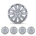 thumbnail image 1 of WOLFSTORM 16" Wheel Covers & Hub Caps ABS Lacquer Silver, 4 Pack, 1 of 9