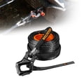 thumbnail image 1 of WOLFSTORM 3/8"x100ft Synthetic Winch Rope Winch Line Cable w/Winch Hook for Truck SUV Jeep, 1 of 10