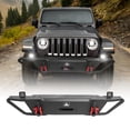 thumbnail image 1 of WOLFSTORM For 2007-2018 Jeep Wrangler JK JKU Front Bumper w/ LED Lights Winch Plate Steel, 1 of 8