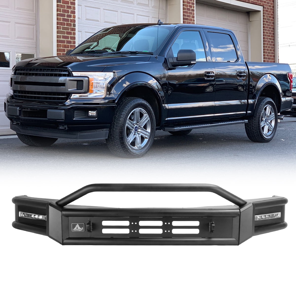 WOLFSTORM For 2018-2020 Ford F-150 F150 Front Bumper Heavy Duty Steel W