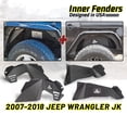 thumbnail image 1 of WOLFSTORM Front & Rear Inner Fenders Steel 4PC for 2007-2018 Jeep Wrangler JK 2/4 Doors, 1 of 11