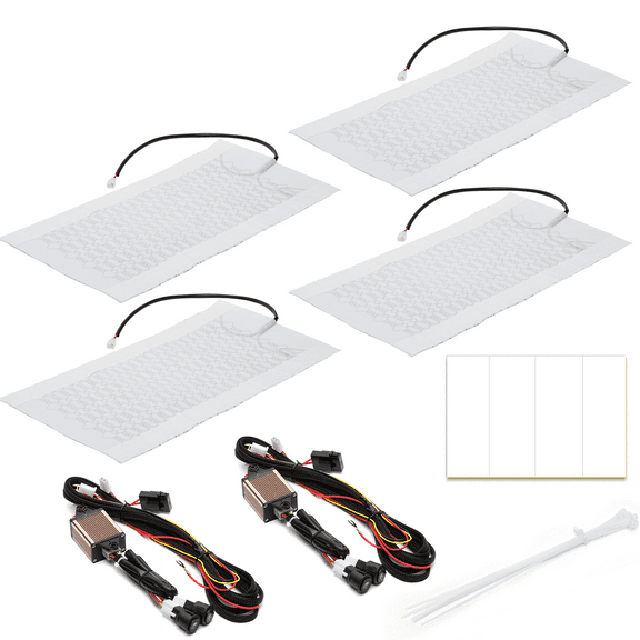 WOLFWO Universal UTV Heated Seat Kit with Dual-Zone Control - Ride Comfortably in Cold Weather, Includes 2 Seat Kits