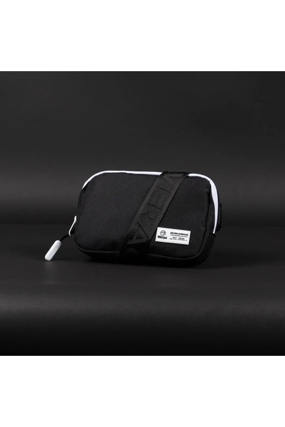 Unisex Crossbody Pack Alpha Black White Accents, 1-Piece
