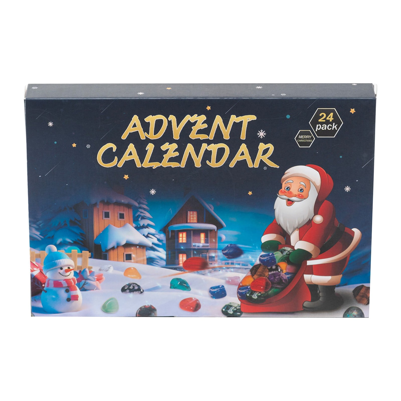 WOLIAUO Blind Box Children's Advent Calendar 2024 Gem Christmas 24 Day