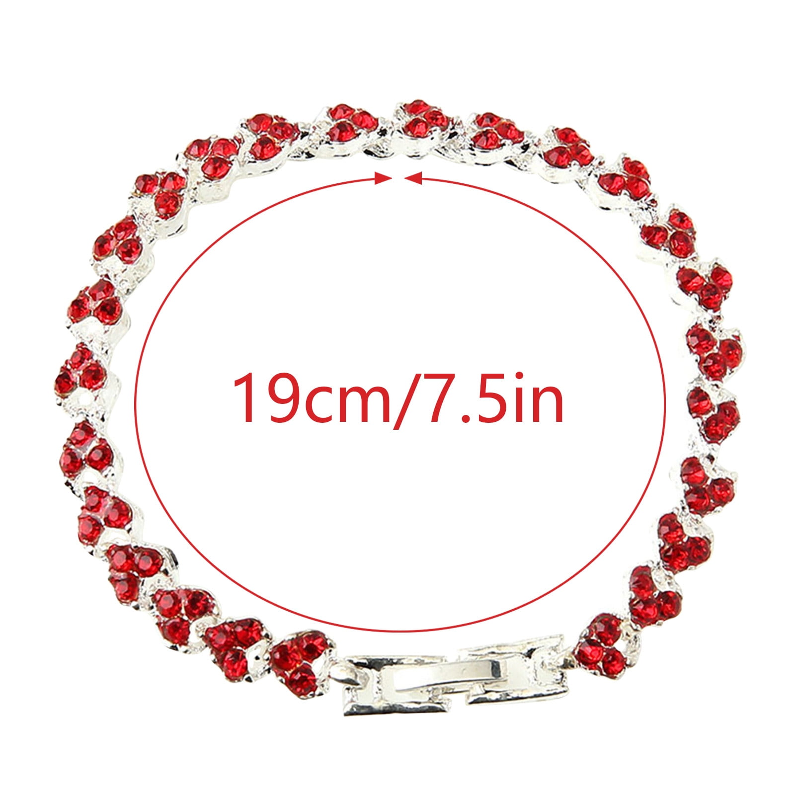 SWEETV Marquise Wedding Bracelet - Crystal Rhinestone Bridal Tennis Bracelet, Rose Gold/Silver, Adjustable, Gift Box