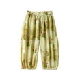 thumbnail image 1 of WOLLED 1-15T Youth Teen Sweat Pants Casual Versatile Trousers for Boys Girls Summer Cotton Anti-Mosquito Pants Thin Section Cotton Linen Prints Pants for Toddler Baby Kids, 1 of 8
