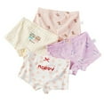 thumbnail image 1 of WOLLED 2-12 Years Girls Underwear Panties 4 Pack for Kids Cotton Soft Four Corners Shorts Toddler Four Seasons Cartoon Boxer Briefs, 1 of 8