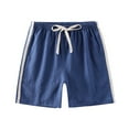 thumbnail image 1 of WOLLED 2-13Y Boys Girls Shorts for Kids Solid Color Sweat Pants Shorts Toddler Casual Jogger Pants Shorts Teen Light Breathable Cotton Linen Shorts, 1 of 9