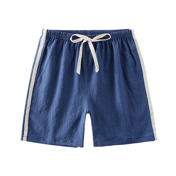 WOLLED 2-13Y Boys Girls Shorts for Kids Solid Color Sweat Pants Shorts Toddler Casual Jogger Pants Shorts Teen Light Breathable Cotton Linen Shorts