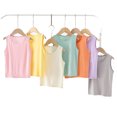 thumbnail image 1 of WOLLED 2-15Y Summer Kids Thin Casual Tank Youth Boys Girls Cotton Camisole Toddler Solid Color Sleeveless Tops, 1 of 9