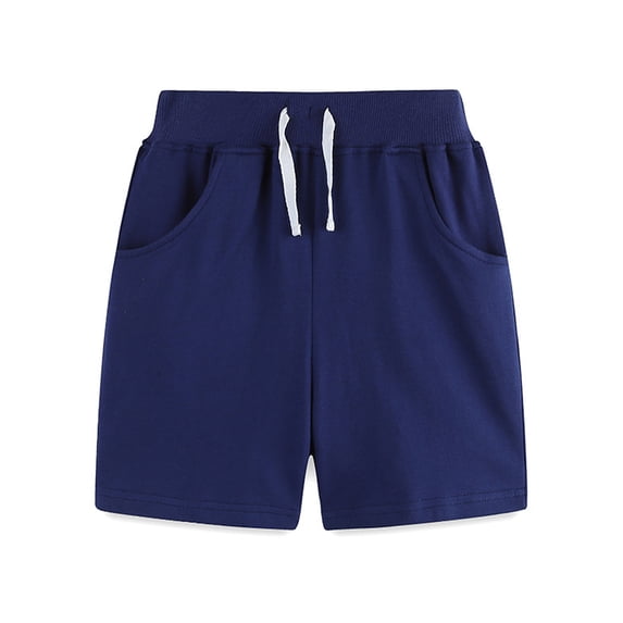WOLLED 2-7Y Baby Boys Solid Color Cotton Shorts for Toddler Kids Sports Jogger Shorts