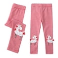 thumbnail image 1 of WOLLED 2-8Y Toddler Kids Girls Cartoon Cotton Leggings Baby Summer Cotton Stretch Leggings Spring Snug Fitting Long Pant Leggings, 1 of 9