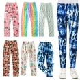 thumbnail image 1 of WOLLED 3-10 Years Girls Cotton Leggings for Toddler Kids Summer Spring Floral Cotton Tights Pants, 1 of 10