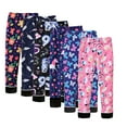 thumbnail image 1 of WOLLED 3-10 Years Girls Spring Floral Leggings for Kids Toddler Fall Soft Fleece Pants Trousers 2PCS Baby Footless Stretch Leggings Pants, 1 of 9