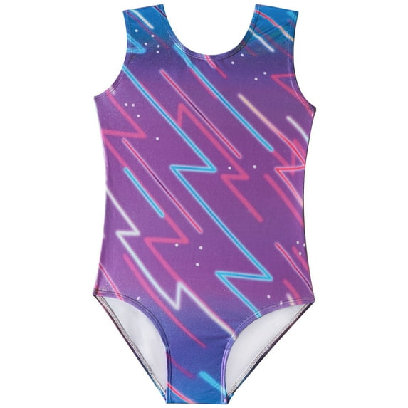 WOLLED 3-12T Gymnastics Leotards for Toddler Girls Sleeveless for Kids One Piece Gymnastics Leotards Toddler Dance Pretty Gradient Color Outfit Baby Clothes