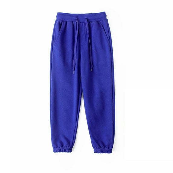 WOLLED 4-12Y Boys Girls Sweatpants Kids Toddler Casual Trousers Athletic Workout Joggers Pants for with Pocket and Drawstring