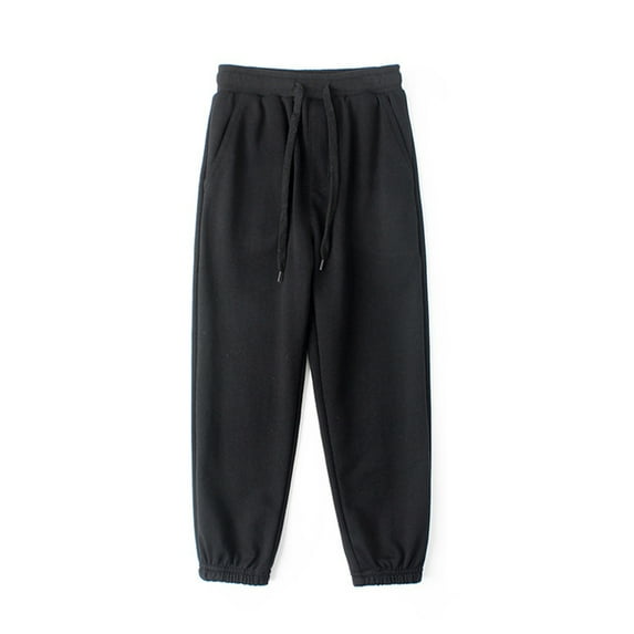 WOLLED 4-12Y Boys Girls Sweatpants Kids Toddler Casual Trousers Athletic Workout Joggers Pants for with Pocket and Drawstring