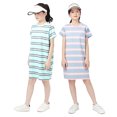 thumbnail image 1 of WOLLED 4-12Y Toddler Dresses Teen Streak T-Shirt Sundress Girls Round Neck Cotton Dresses Kids Tunic Shirt Sundress T-Shirt, 1 of 8
