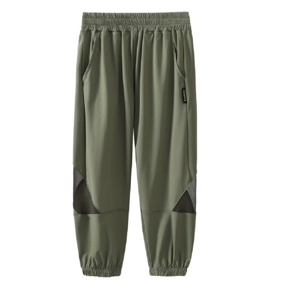 WOLLED 5-13Y Youth Wide Leg Ice Silk Pants for Kids Boys Girls New Summer Thin Quick-Drying Pants Kids Loose Pants Suitable for Outdoor Tourism Fitness Running Other Sports