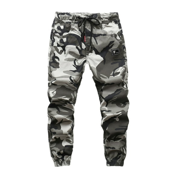WOLLED 5-15Y Kids Toddler Boys Camouflage Pants Casual Youth Loose Pants Drawstring Camo Trousers Spring Spring Cargo Joggers Pants