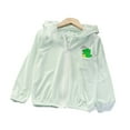 thumbnail image 1 of WOLLED Baby Boys Girls Hooded Sun Shirt Kids Baby Zipper Ice Silk Thin Sun Protection Jacket 1-10Y Toddler Beach Clothing Lightweight Breathable Versatile Sun Protection Jacket, 1 of 9