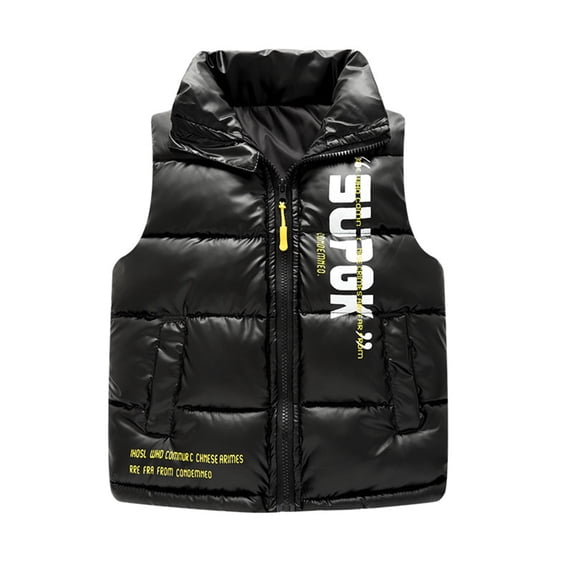 WOLLED Baby Boys Girls Winter Vest Outerwear 2-10Y Kids Toddler down Jacket Thickened Collar Vest Jacket Fall Winter of the Children's Coats