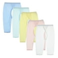 thumbnail image 1 of WOLLED Baby Infant Boys Girls Cotton Joggers Pants 100% Organic Cotton Harem Pants Newborn Summer Casual Open Crotch Long Pants for 0-18M, 1 of 10