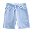 thumbnail image 1 of WOLLED Baby Kids Boys Girls Cotton Shorts for 1-9 Years Toddler Summer Elastic Waist Sweat Pants, 1 of 8