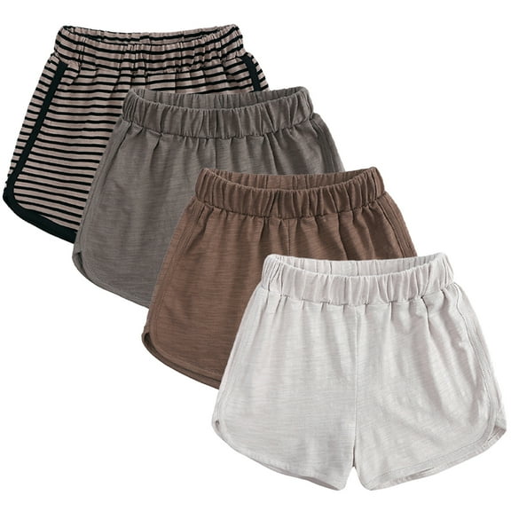 WOLLED Baby Kids Boys Girls Soft Shorts Summer Casual Jogging Shorts Toddler Cotton Sweat Pants for 9m-7 Years