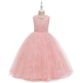 thumbnail image 1 of WOLLED Baby Kids Girls Long Princess Dress Toddler Tulle Party Wedding Formal Dress Little Girls Sleeveless Tutu Gown for 3-12years, 1 of 9
