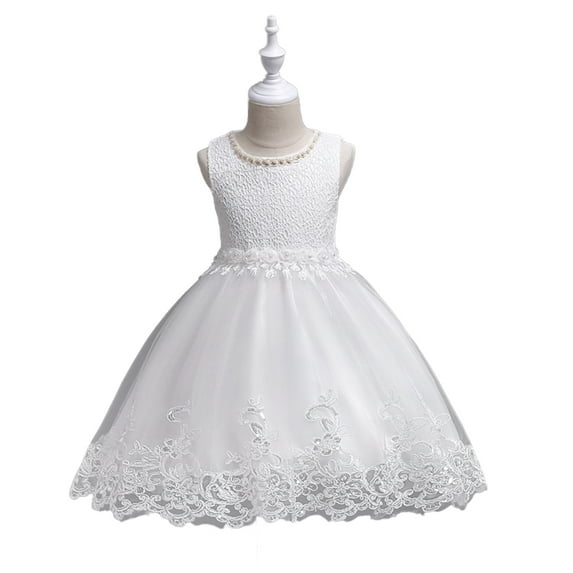 WOLLED Baby Kids Girls Princess Dress Toddler Wedding Formal Party Dress Little Girls Tulle Tutu Gown for 2-10 years