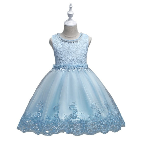 WOLLED Baby Kids Girls Princess Dress Toddler Wedding Formal Party Dress Little Girls Tulle Tutu Gown for 2-10 years