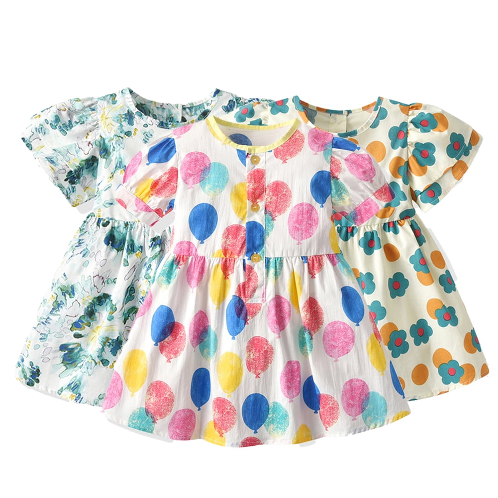 Summer Dress For Baby Girl In Black Color Cotton Stuff main image 1