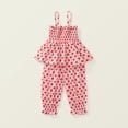 thumbnail image 1 of WOLLED Baby kids Girls halter Clothing 2pcs sets for 2-8 Years Spring Summer Print Sleeveless Tees Shirt tops and Nine-minute pants Toddler Outfits for Girls, 1 of 1