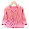 thumbnail image 1 of WOLLED Boys Girls Ice Silk Sun Shirt Kids Toddler Hooded Sun Protection Jacket 2-12Y Youth Long Sleeve Beach Clothing Lightweight Breathable New Models Rash Guard, 1 of 9