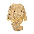 thumbnail image 1 of WOLLED Boys Girls Sweatsuit T-Shirt Outfit for Kids 3-8Y Toddler Autumn Sweatshirt Set Youth Round Neck Long-Sleeved Trousers Sweatshirt Outfit, 1 of 8