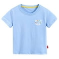thumbnail image 1 of WOLLED Boys Tops Tees for Kids Toddler Short Sleeve Tops T-Shirt 1-10Y Baby Basic Pullover T-Shirt Fashion Versatile T-Shirt Tops, 1 of 8