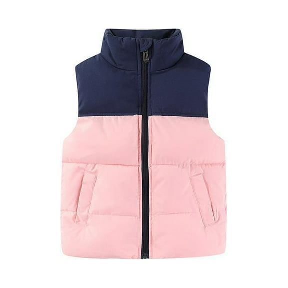 WOLLED Down Cotton Vest Outerwear for Boys Girls Toddler Kids Fall Winter Padded and Thickened Warm Horse Jacket Zipper Coats Snowsuit