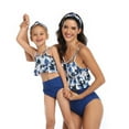 thumbnail image 1 of WOLLED Family Matching Swimsuit Mommy and Me Split Bathing Suit Beach Wear Halter Family Matching Swimwear Two Pieces Bikini Bathing Suit, 1 of 10