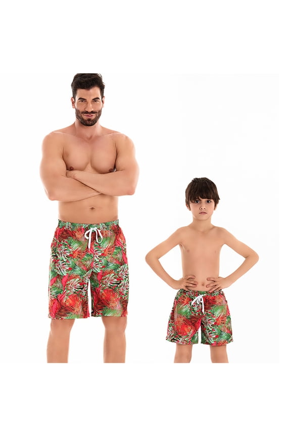 Father Son Matching Swim Trunks Family Matching Swimwear Daddy and Me Swim Set