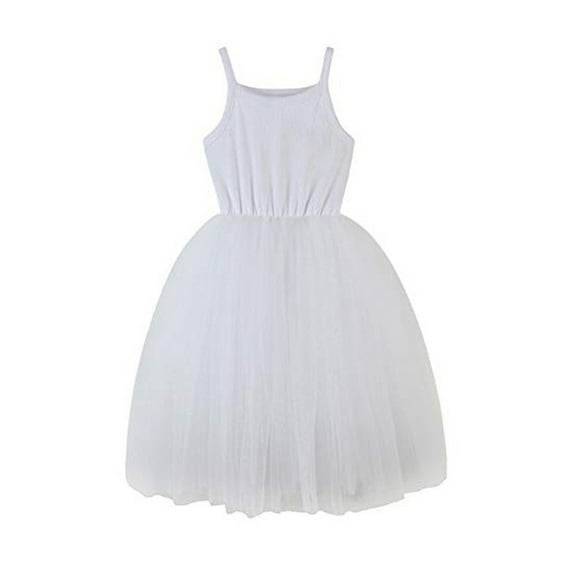 WOLLED Girl Tutu Dresses for Toddler Baby Summer Princess Birthday Dress 12-8Y Kids Party Formal Dance Flower Girl Dress Infant Solid Color Bridesmaid