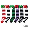 thumbnail image 1 of WOLLED Girls Cotton Mid-Tube Socks for Kids Toddler Fall Winter Red New Year Red Socks for Girls Christmas Calf Socks Gift Stockings Multiple Choice, 1 of 8