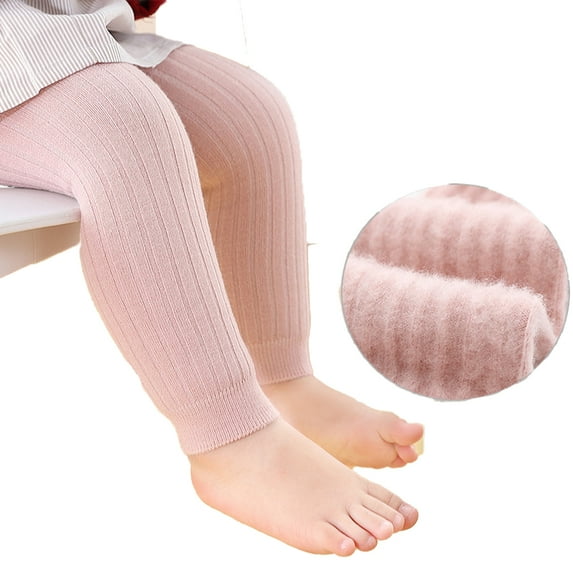 WOLLED Girls Thickened Pantyhose Baby Toddler Winter Warm Leggings Pants 0-8Y Newborn Solid Color Bottoms Kids Tights Capris