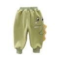 thumbnail image 1 of WOLLED Infant Boy Dinosaur Sweatpants Cute Elastic Dinosaur Cotton Pants One-Piece Fleece Sweatpants for Toddler 5 Months to 6 Years, 1 of 6