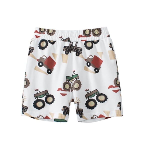 WOLLED Kids Baby Boys Cartoon Shorts Summer Fashion Cotton Shorts for Toddler Elastic Shorts Pants 8-9 Years