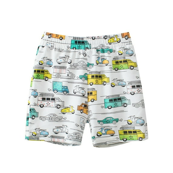 WOLLED Kids Baby Boys Cartoon Shorts Summer Fashion Cotton Shorts for Toddler Elastic Shorts Pants 8-9 Years