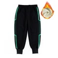 thumbnail image 1 of WOLLED Kids Baby Boys Fleece Jogger Pants Youth Solid Colour Casual Long Trousers Toddler Fall Winter Warm Pants for 4-14 Years, 1 of 9