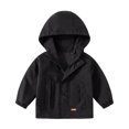 thumbnail image 1 of WOLLED Kids Baby Boys Spring Fall Jackets Toddler Hooded Trench Coat Boys Solid Colour Outerwear for 1-7 T, 1 of 9