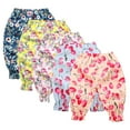 thumbnail image 1 of WOLLED Kids Baby Linen Harem Pants Trousers for Girls 1-9Y Toddler Summer Casual Long Pants Summer Soft Floral Cotton Linen Harem Bloomers Pants, 1 of 10